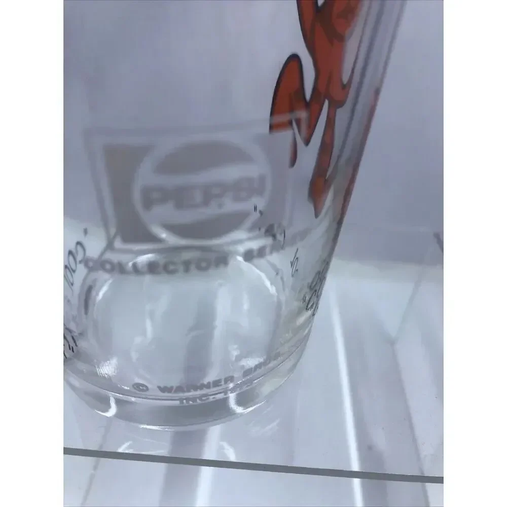 1973 Pepsi Collector Series Cool Cat Glass Warner Bros Looney Tunes Vintage.Read